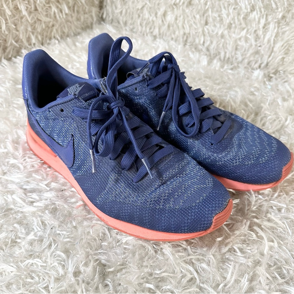Nike Internationalist Jacquard Blue and Orange Sneakers Women’s Size 7.5